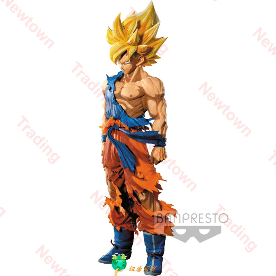 100% Original Genuine Banpresto Dragon Ball Z SMSP Super 34cm Son Goku Two Dimensions Model PVC Action Figure Model Toys