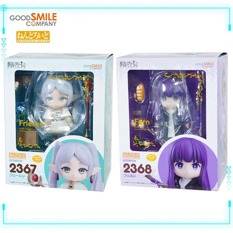GSC Original Genuine Nendoroid 2367&2368 Anime Sousou No Frieren Frieren Fern 10cm Collections Model Toy Action Figure Xmas Gift