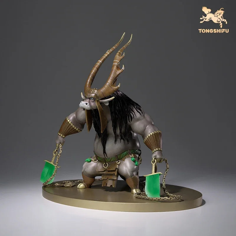 Copper Craft Chinese Cartoon Film Kung Fu Panda Animal Figurines The Demon King Sculptures Ornament Desktop Decor Art Collection