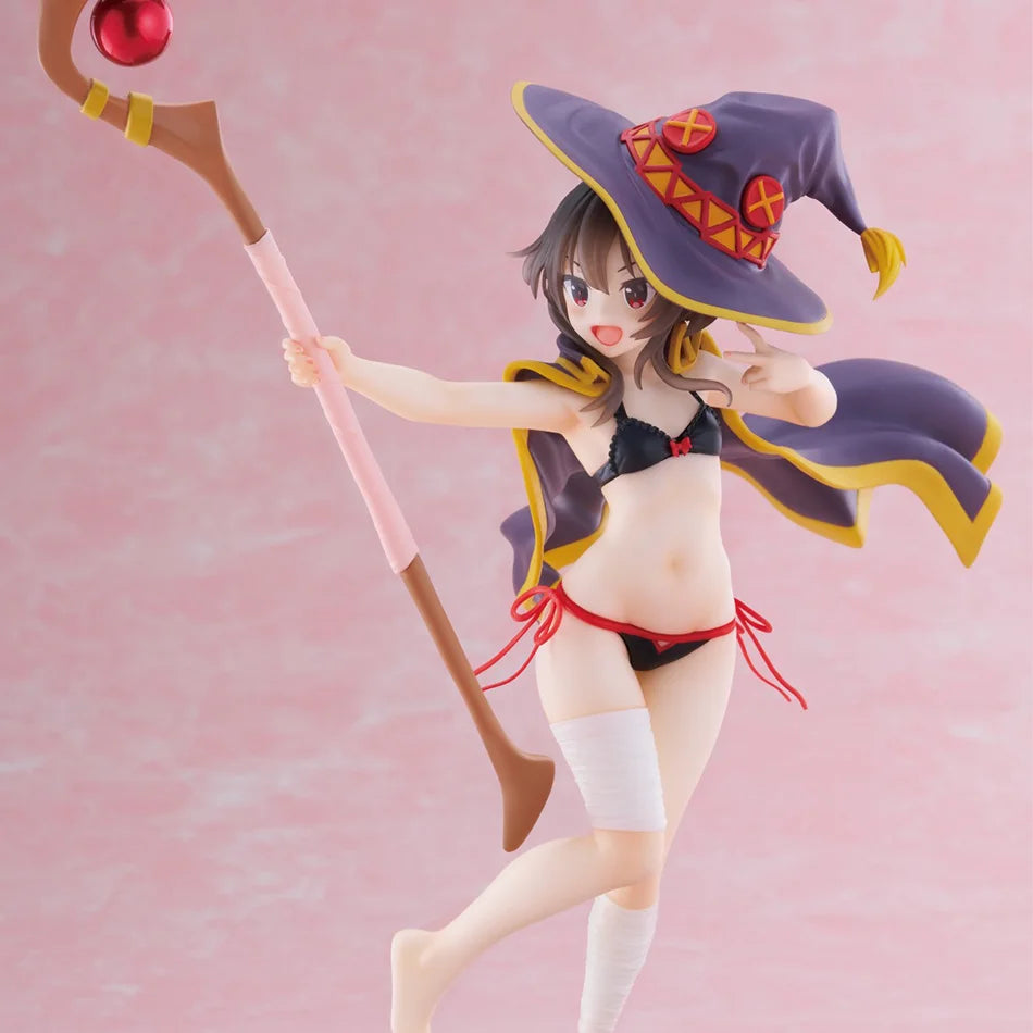 In Stock Anime God's Blessing on This Wonderful World 18cm Megumin Action Figure Cute Figurine For Girls Droppshiping