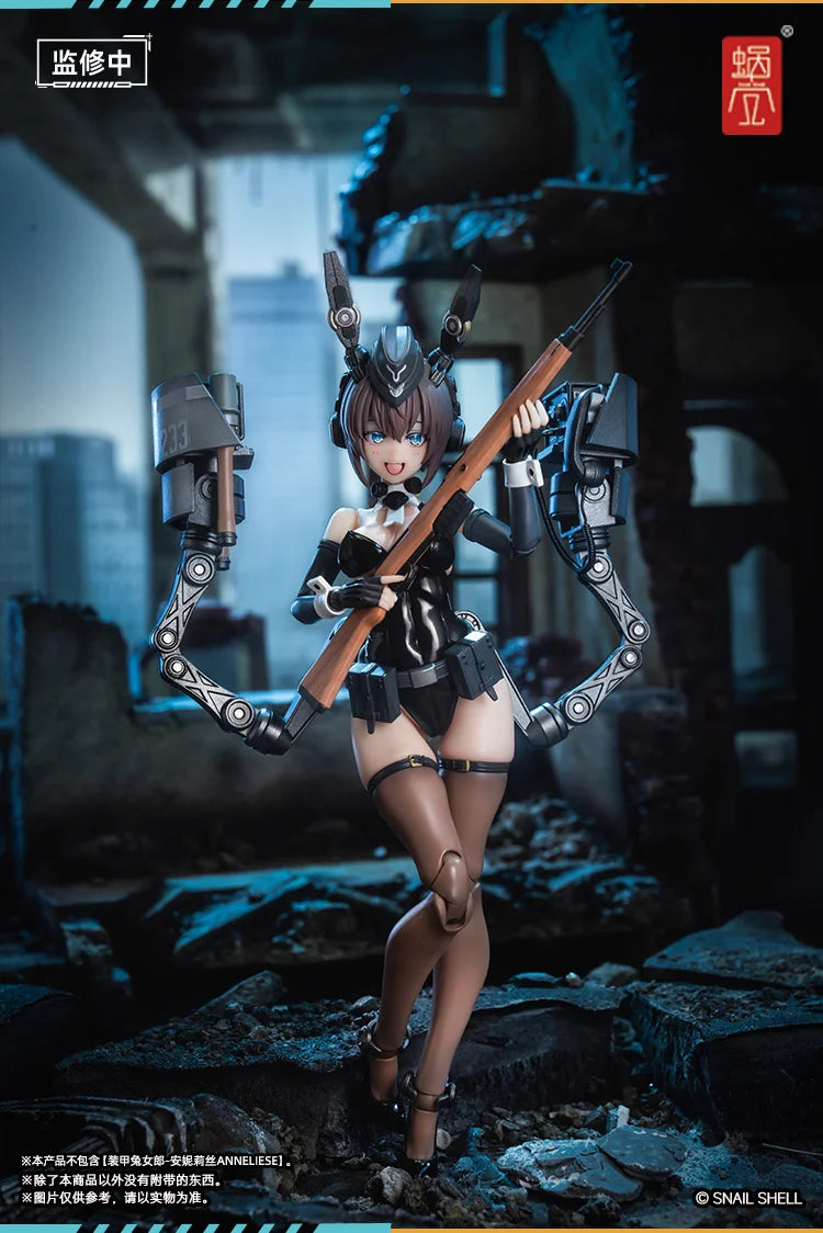 In Stock Original Snail Shell RA-03 Anneliese Armour Bunny Girl Model Toys 1/12 Action Anime Figure Doll Beautiful Girl