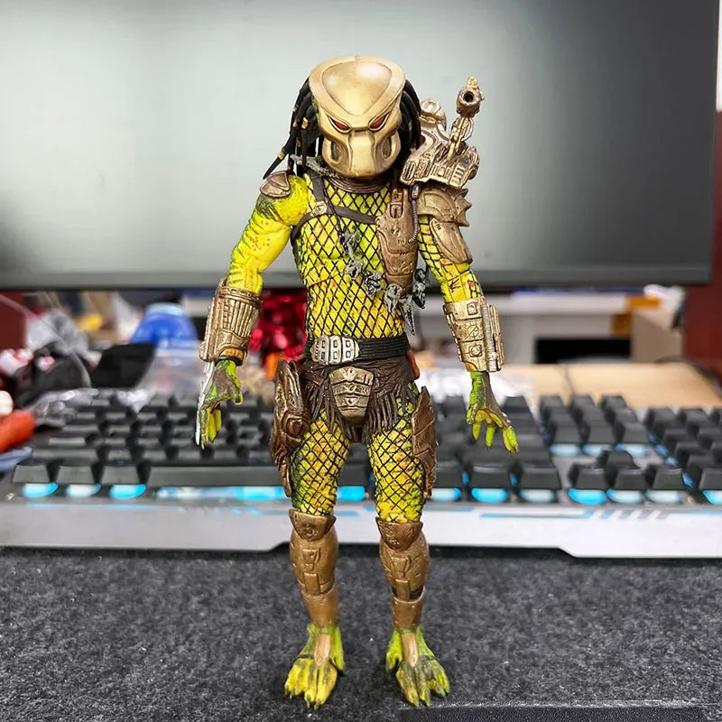 Genuine Neca Elephant Eagle Face Game Edition Iron Blood Legion Camouflage Predator Warrior 7inch Action Figure Collection Model