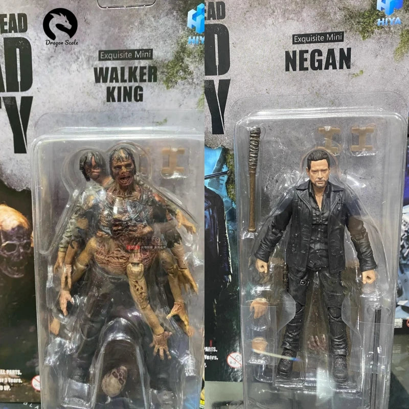 In Stock 1/18 Original HIYA 3.75inch Action Figure Exquisite Mini Series The Walking Dead Dead City Walker King Model Toy