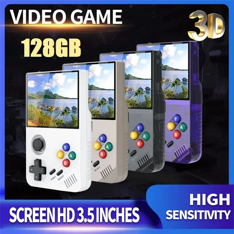 Retro Video Game Console 128G Handheld Classic Nostalgic Arcade Game Console 3D Joystick Up To 25 Simulators