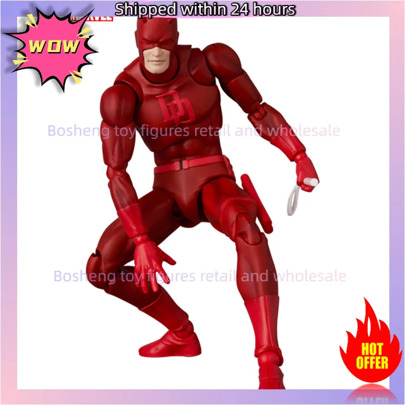 Original Medicom Toy Reissue Mafex No.223 Daredevil Comic Ver Mafex 223 Anime Action Collection Figures Model Toys