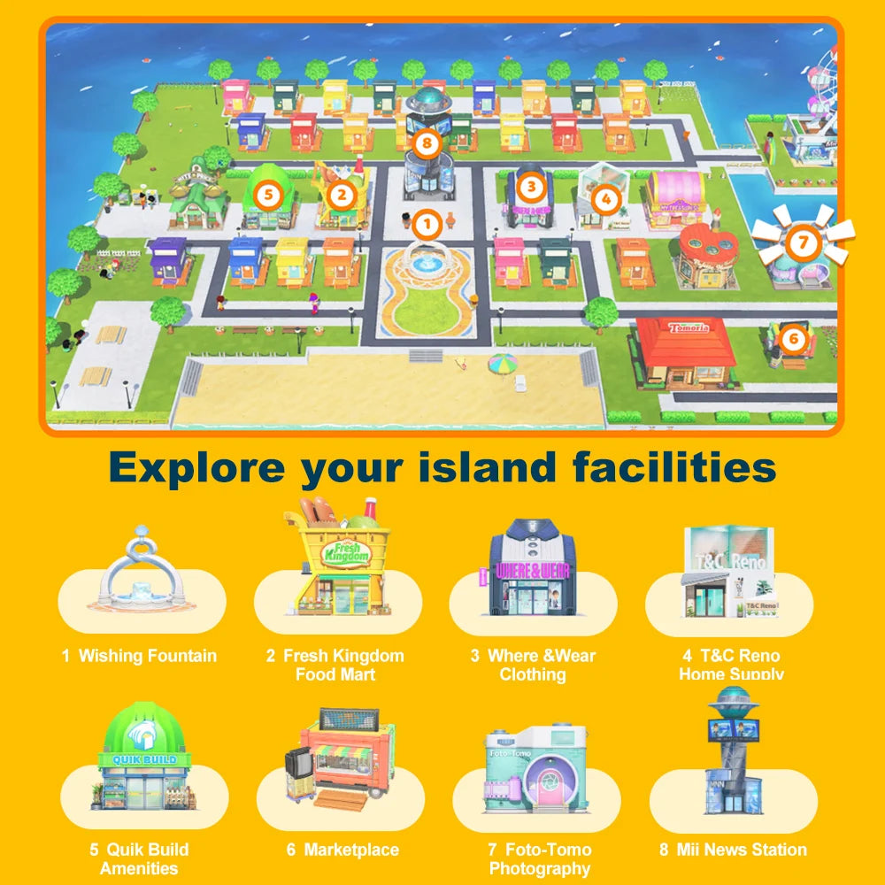 Tomodachi Life Living the Dream Nintendo Switch Games Deals 100% New Physical Game Card Simulation Genre Game for Switch Console