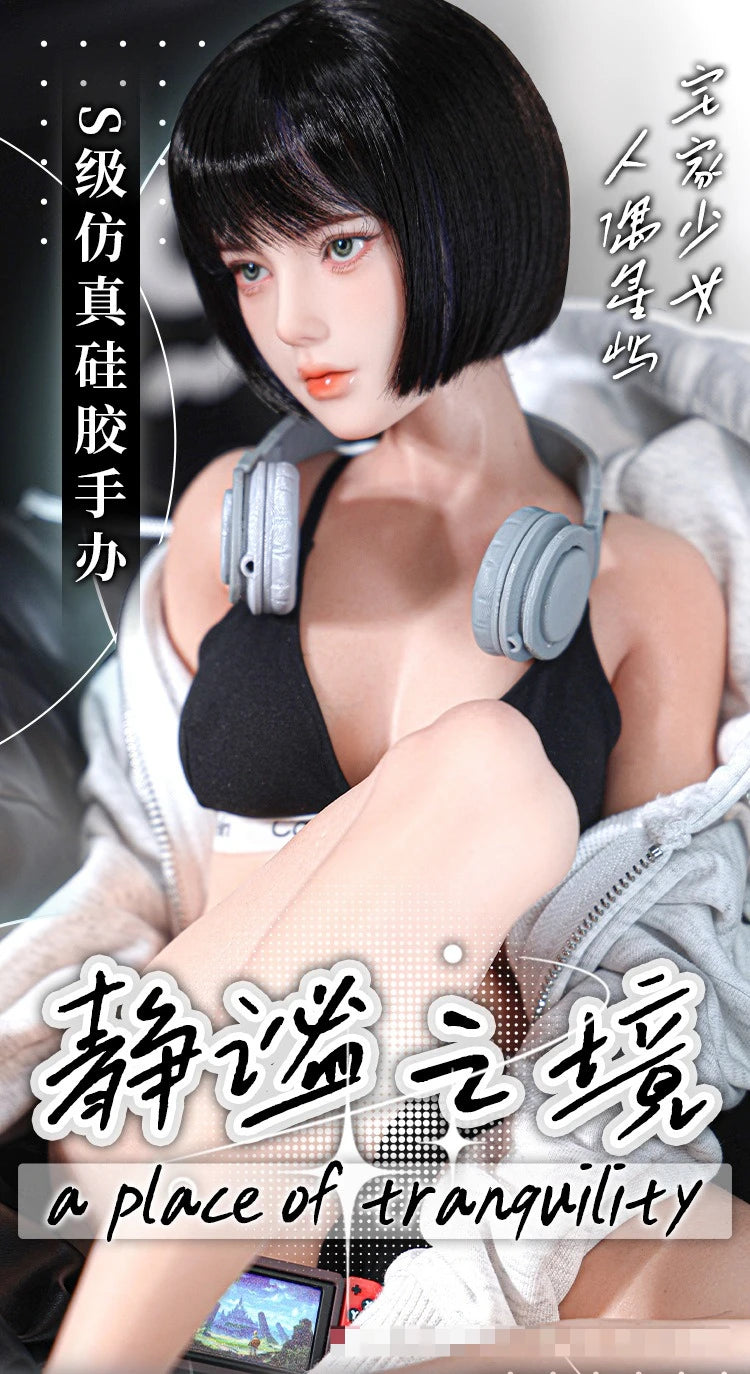 Original 1/3 Silicone Doll Chinese Anime Movable Doll Female Soldier Adult Figure