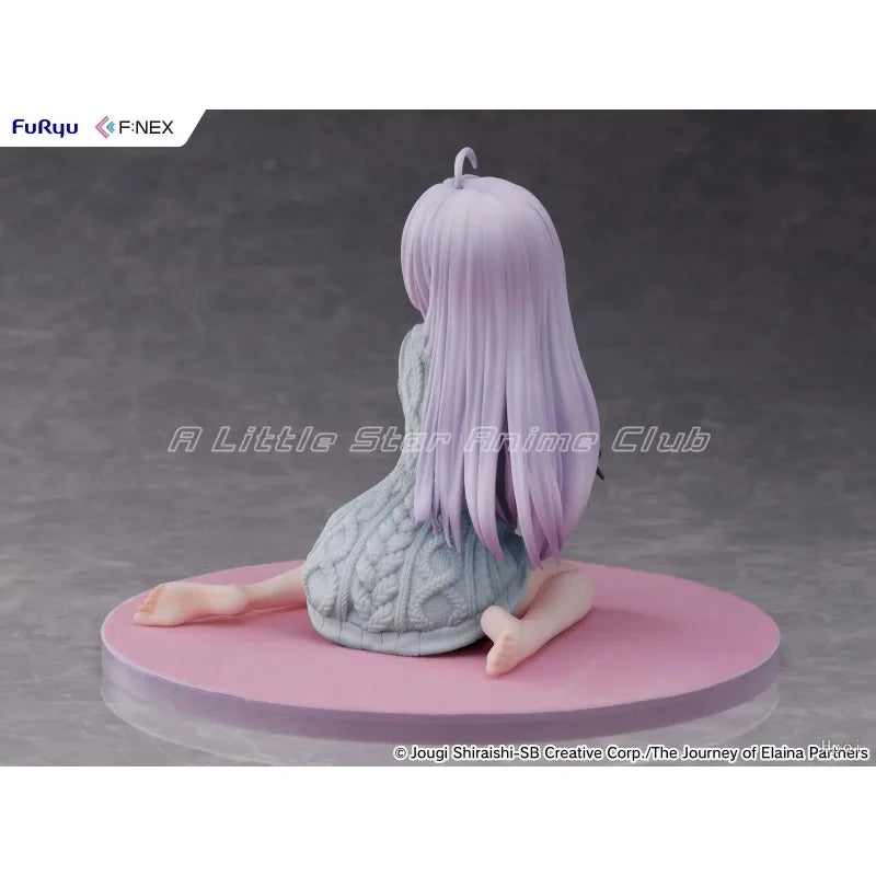 In Stock Original F:NEX THE JOURNRY OF ELAINA Elaina Knitted Dress Repainted Blue 1/7 Model Anime Figure