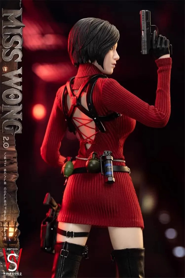 SWTOYS FS062 1/6 Soldier Ada Wong 2.0 Double Movable Eyes Head Sculpt Full Set 12'' Action Figures Model Toy In Stock