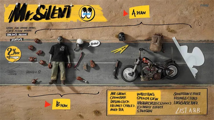 2026 IN STOCK Coal Dog DAMTOYS PES038 PES040 Death Gas Station Series Mr.silent 1/12 Scale Action Figure Model Toy