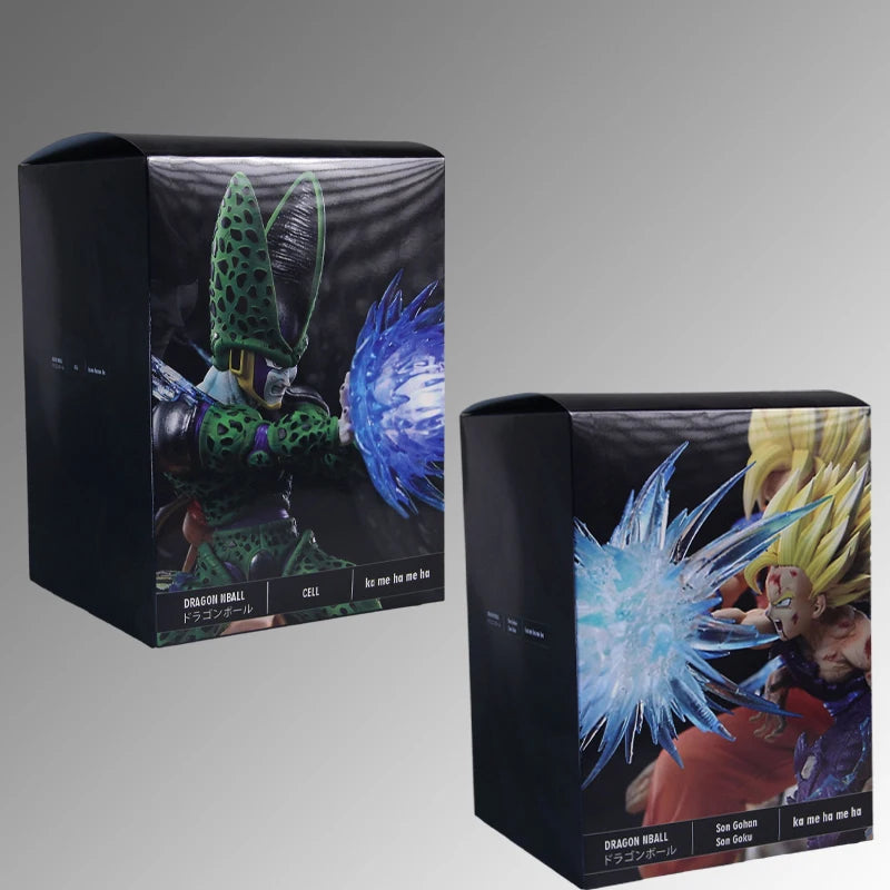 Dragon Ball Z Son Goku Gohan And Cell Anime Figures Super Saiyan Action Figurine Pvc Statue Model Doll Decoration Desk Toy Gifts