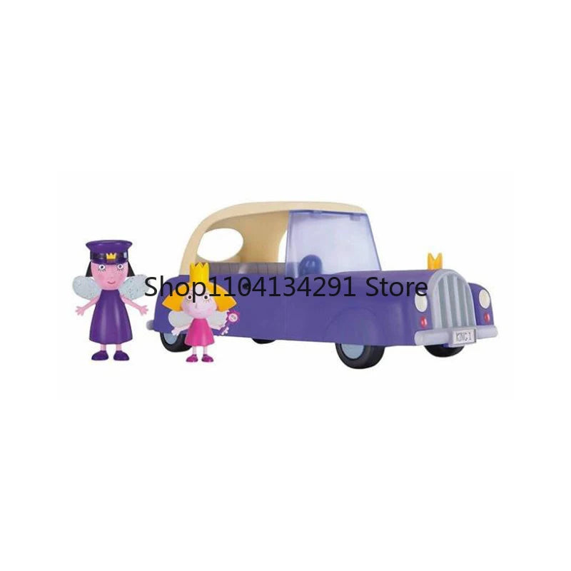 Original Ben And Holly's Little Kingdom Ben's Elf Horn Figures with Accessories Royal Car Collect Play Action Figures Kids Gift