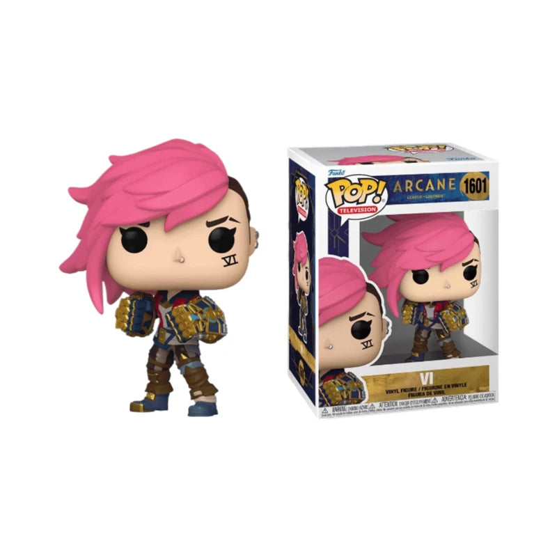 FUNKO POP《League of Legends: Arcane Vi, Jinx, Viktor, Caitlyn, Mel》Anime Action Decoration Ornament Model Toys Collectible Model