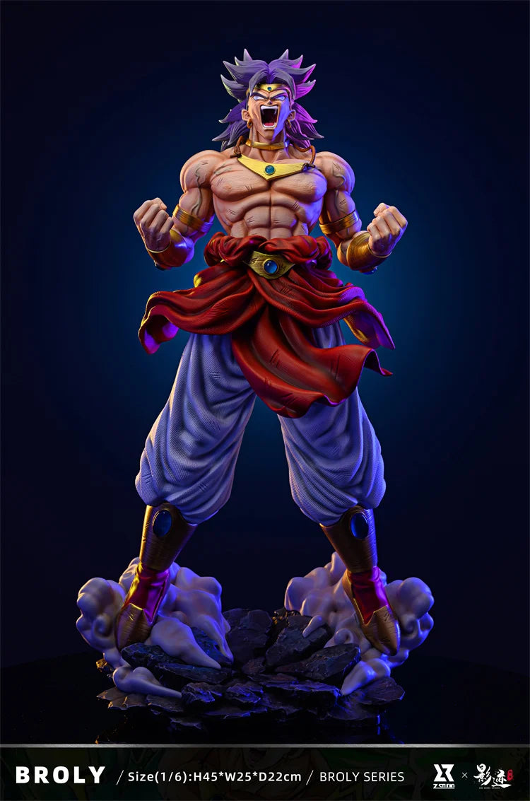 1/6 45Cm Z Studio Dms Dim Model Studio Dragon Ball Z Runaway Broli Anime Action Figure Model Statue Garage Kit Toys Gift
