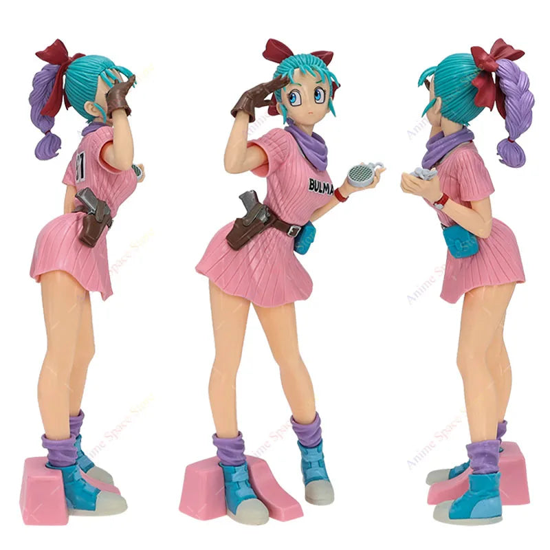 Dragon Ball Z Bulma Handheld Radar Figur Spielzeug Anime Bulma Glitter &amp; Glamours Actionfiguren Sammlermodell Puppe PVC Ornament