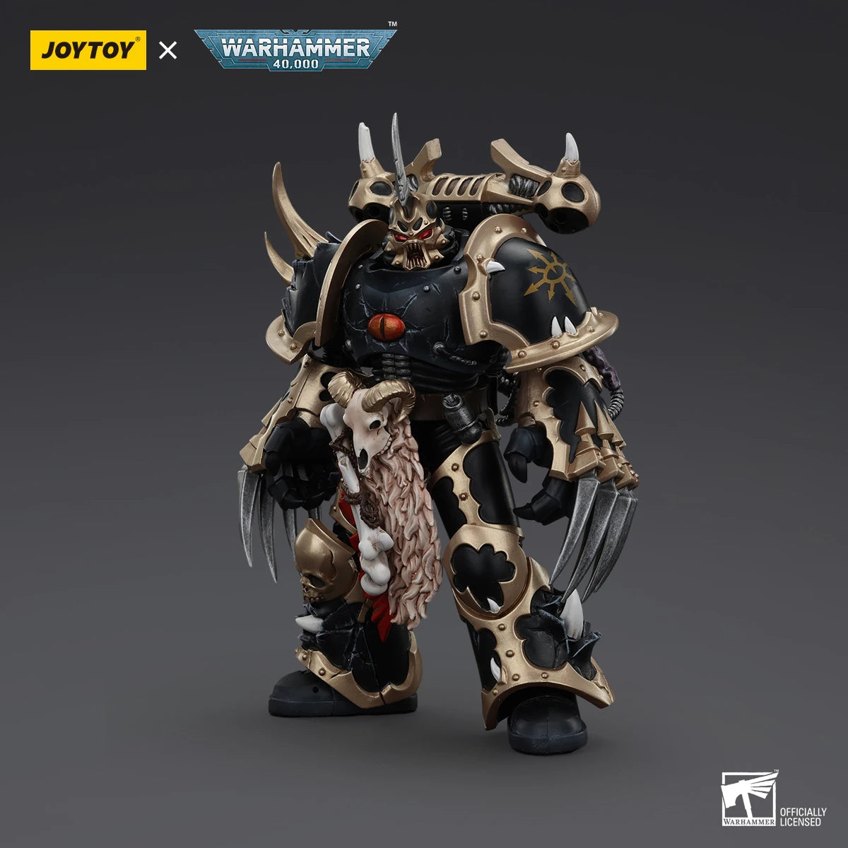 JOYTOY Warhammer 40K Chaos Space Marines Black Legion Chosen With Lightning Claws Action Figures Collection Original Decoration