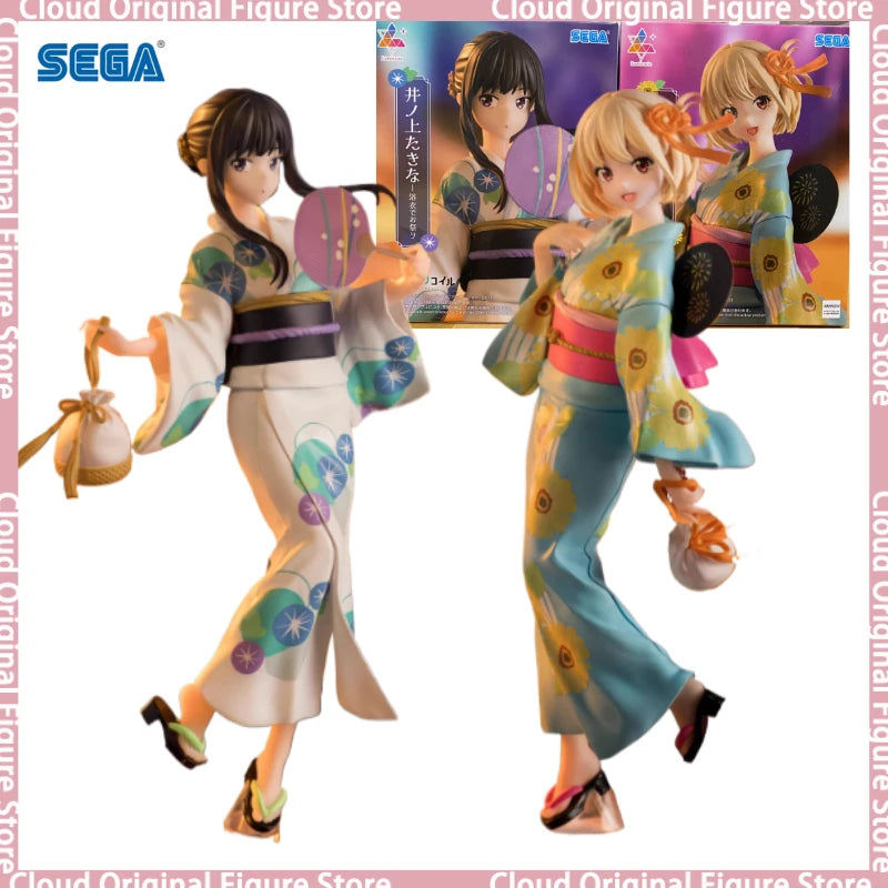 In Stock 100% Original SEGA Lycoris Recoil Inoue Takina Nishikigi Chisato PVC Anime Figures Action Figure Model Toys Hobby