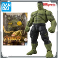 BANDAI Original S.H.Figuarts Avengers:Infinity War Hulk&Black Widow Armor Figures Toys for Boys Christmas Gift Collectible Model