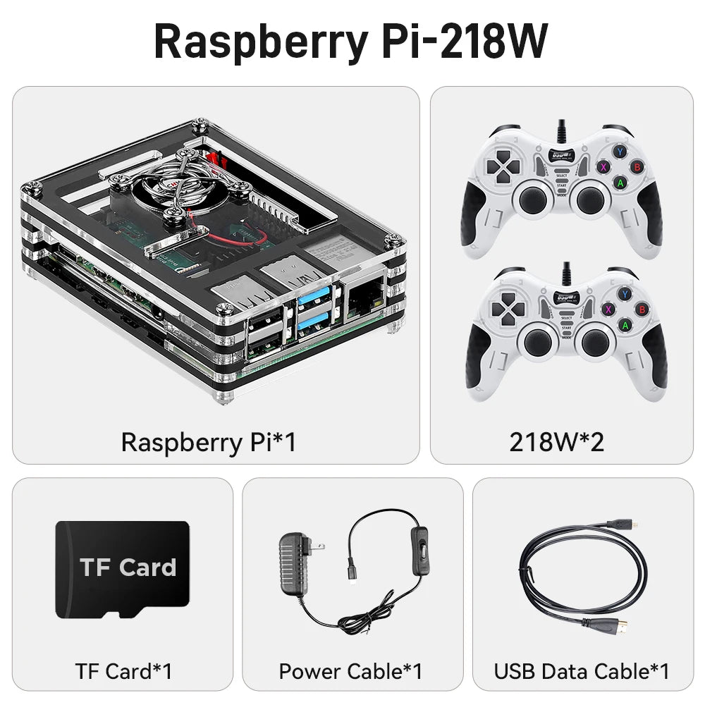 Batocera 39 OS Raspberry Pi 4 Computer Model B Retro Game Console with 90000+ Games for PS1/N64/PSP/Sega Saturn/MAME/NEOGEO/NDS