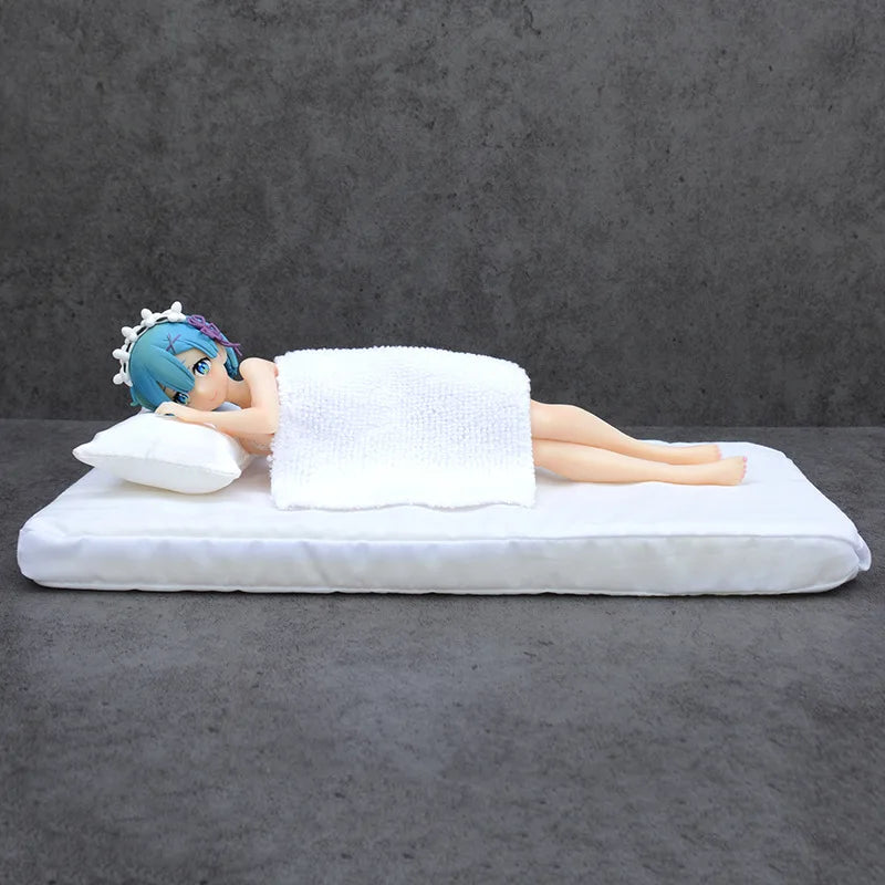 KDcolle Re:ZERO Starting Life in Another World Anime Figure Rem Sleep Sharing Action Figure Ram/Emilia Figurine Model Doll Toys