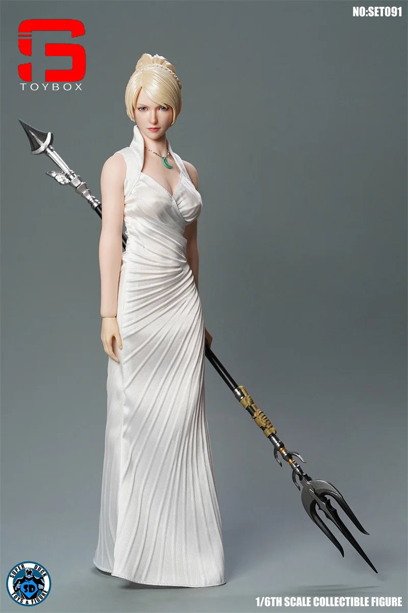SUPER DUCK SET091 1/6 Fantasy Hexe Kopf Sculpt Kleid Set Modell Fit 12-zoll Weibliche Soldat TBL S10D Action Figur Körper