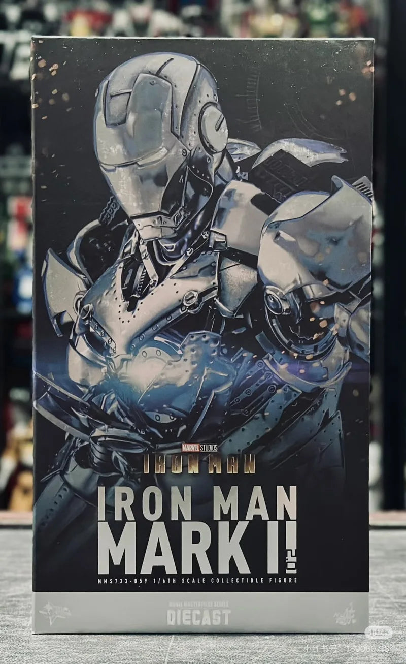Genuine Hottoys Marvel Ht Figure 1/6 Mms733 Iron Man Mk2 2.0 Mark2 Die Cast Action Figurine Collection Model Customized Doll Toy