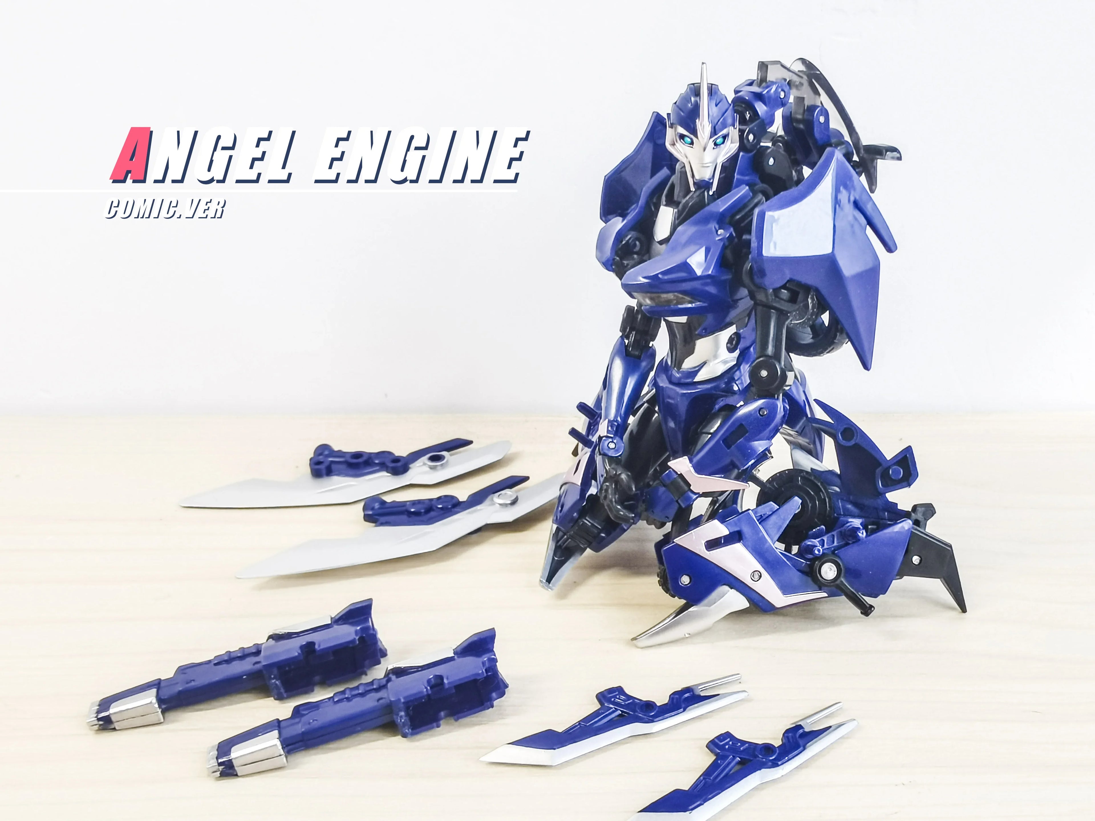 NEW APC Transformation APC-Toys First Edit Female TFP Blue Japanese Comic Ver Angel Engine Arcee Motorcycle Action Figure