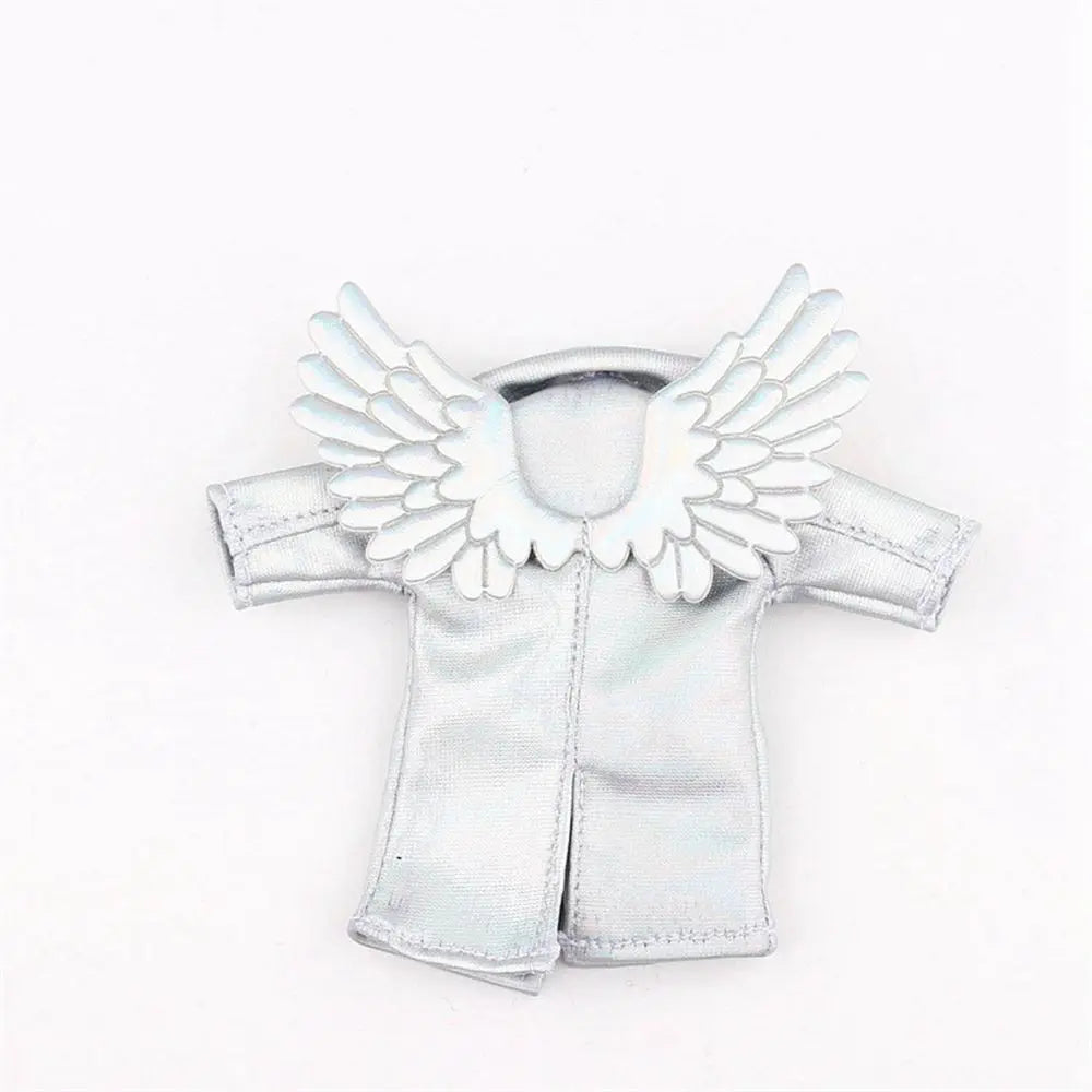 Fashion Clothes for OB11 BJD Dolls PU Leather Jacket Coat Doll Long-sleeved Coat for 1/11 1/12 bjd Doll Casual Clothes