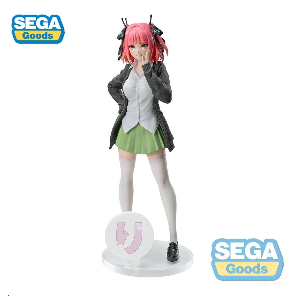 Original SEGA Luminasta The Quintessential Quintuplets Nakano Nino PVC Action Figure Anime Figures Model Toys Christmas Gifts