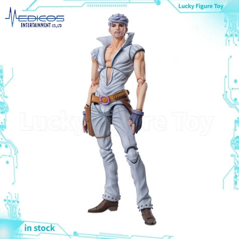 【Original】MEDICOS-E Super Action STATUE  ‌JoJo's Bizarre Adventure‌ STEEL BALL RUN Ringo Roadagain&MANDOM Action Figure Model
