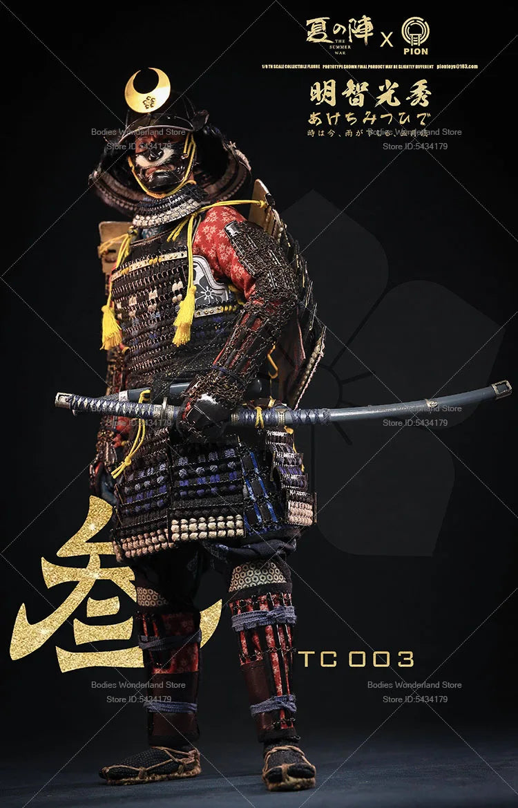 In Stock PION TC003 1/6 Scale Male Soldier Akechi Mitsuhide Japanese Warring States General 12inch Action Figure Doll Collection