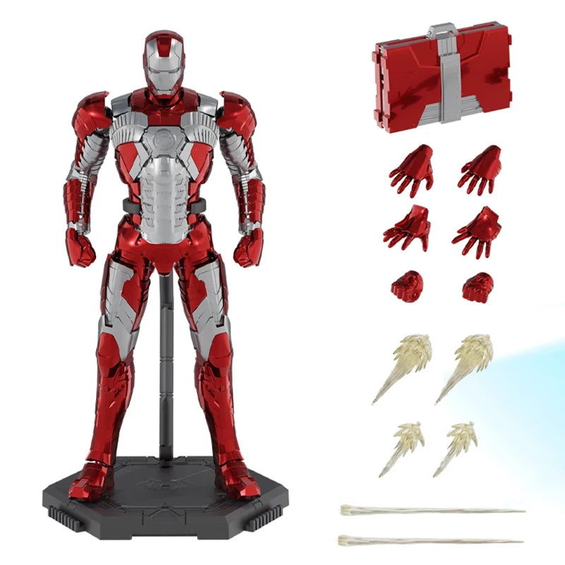 Fondjoy Original Iron Man 1/12 MK1 MK2 MK3 MK4 MK5 MK6 MK7 Assembled Marvel legends Tony Stark Action Figure Collect Toy Gift