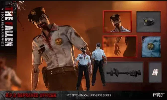 In Stock Patriot Studio Resident Evil 1/12 Leon Kraus Chris Police Officers Zombie Chainsaw 6-inch Action Figures Collection