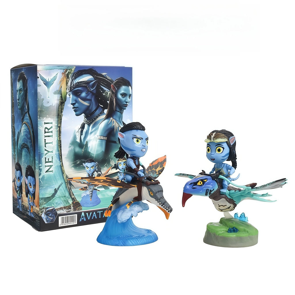 2026 Popular New Q-version Avatar Water Road Figurine Trendy Cartoon Doll Car Figurine PVC Model Toy Blind Box Figurine