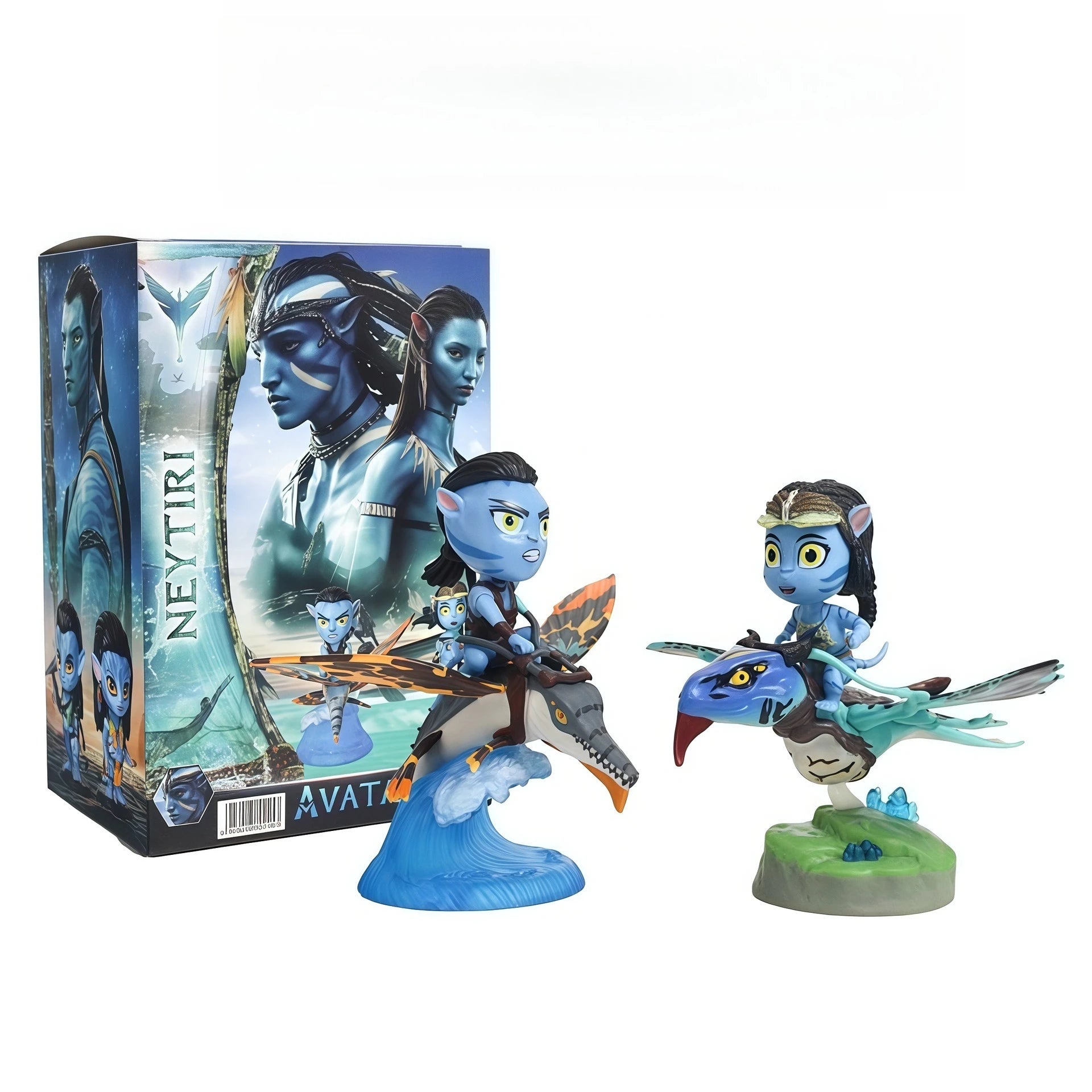 2026 Popular New Q-version Avatar Water Road Figurine Trendy Cartoon Doll Car Figurine PVC Model Toy Blind Box Figurine