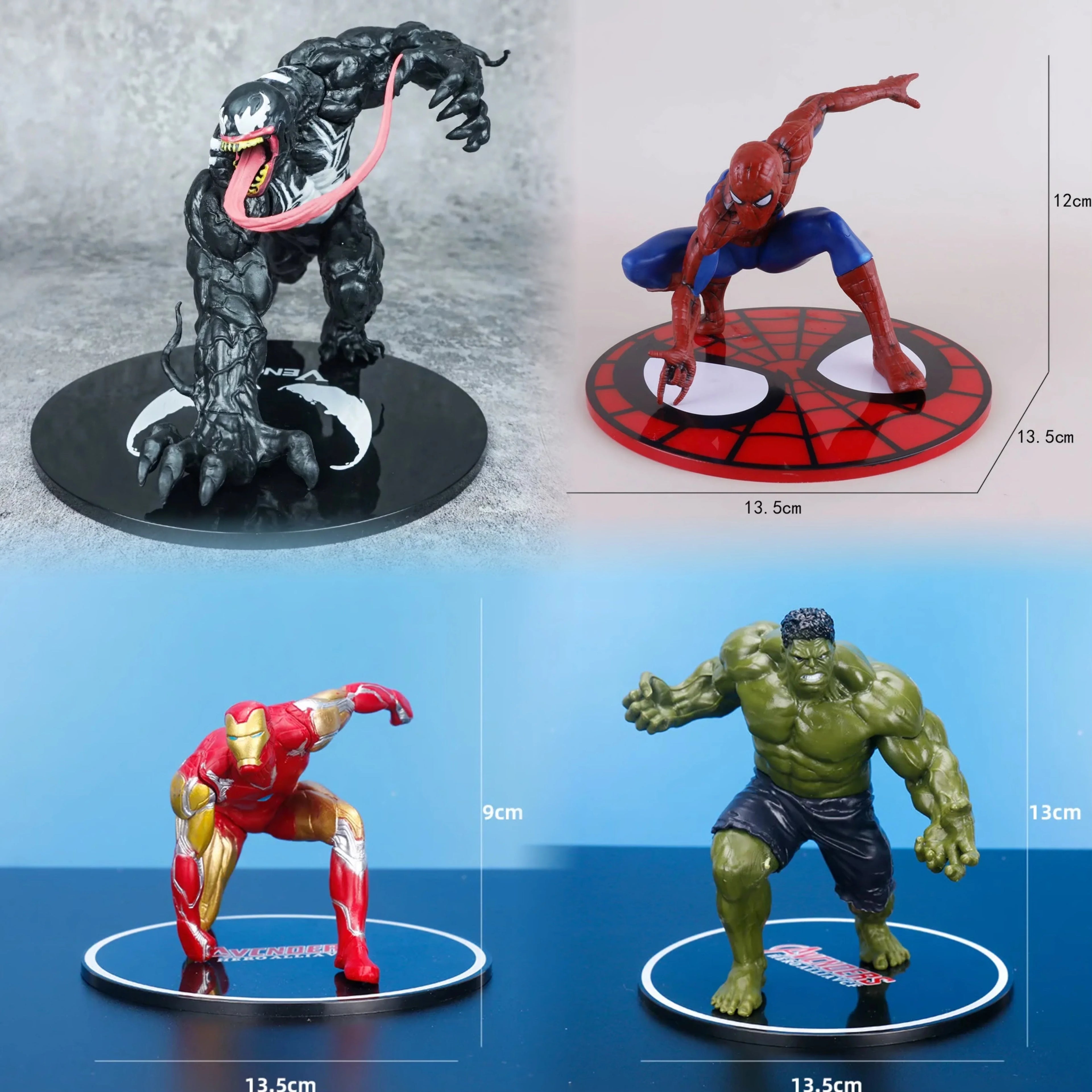 HOT 2026 Latest Venom Solid PVC Lying Position Venom Villain Alliance Spider Man Anime Handmade Model Decoration Doll