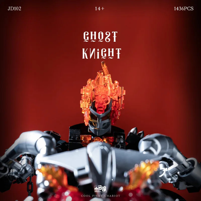 Marvel Ghost Rider Model Kit - High Difficulty Assembly, Skull & Bike Figure, Detailed Collectible Buildable Toy