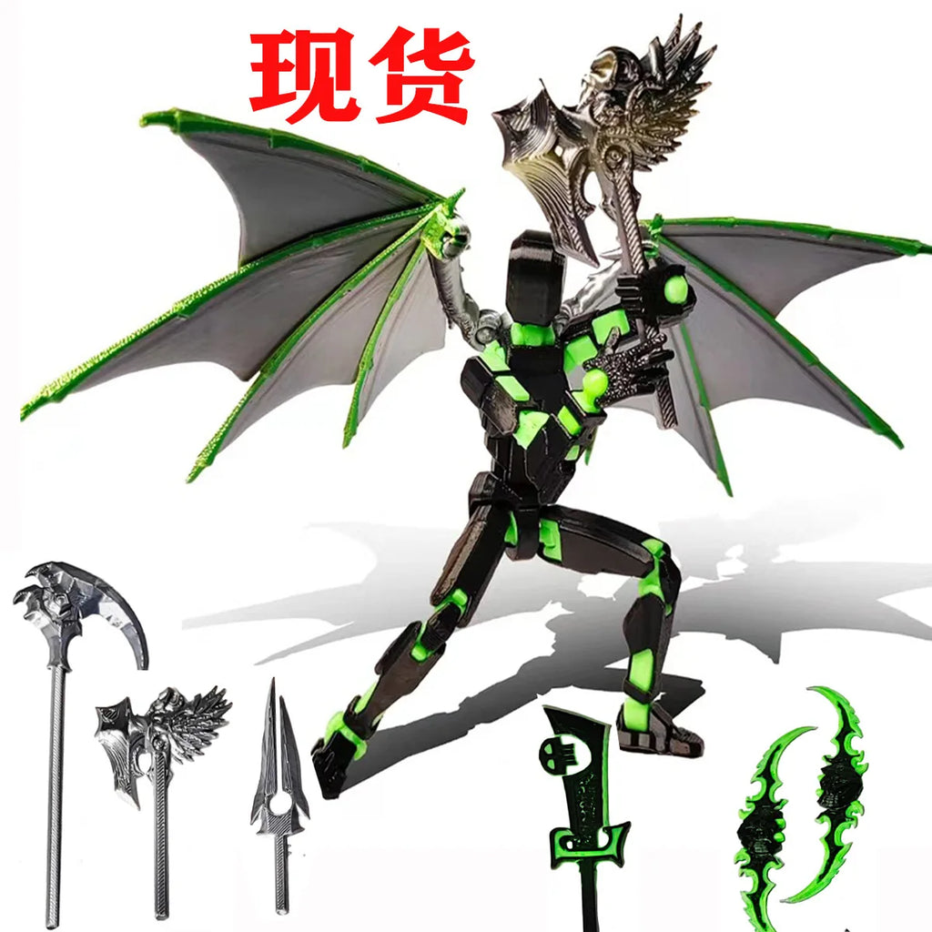 Lucky Poseable 13 Joints 3D Printed Mannequin DIY Desktop Toy for Kids 3rd Generation Robot