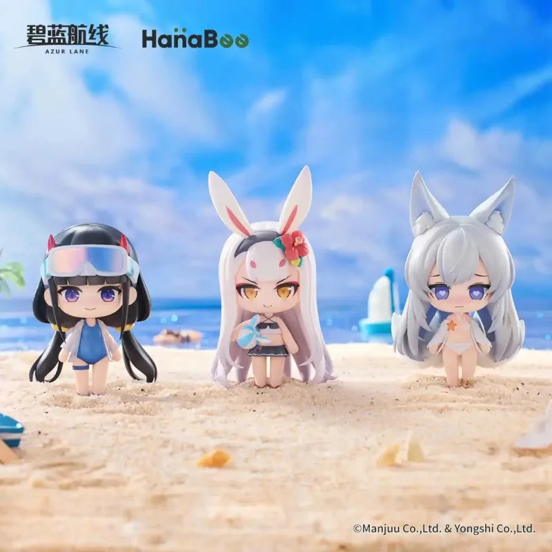 HanaBee Azur Lane Swimsuit Gambling Q Ver. Vol1 Figure Model Eqpr&Awn&Xi Doll Toys Hobby Gifts Anime Decor Collections Ornament