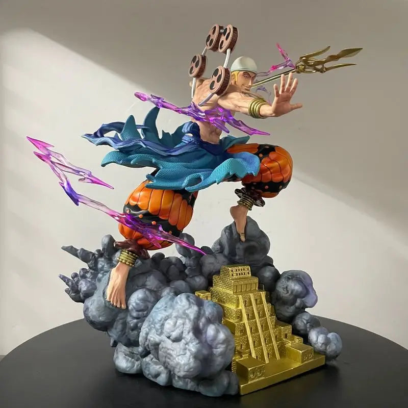 Jt Statue About 28cm Enel One Piece Animation Action Figures Gk Model Anime Peripheral Ornament Collection Boy Birthday Present