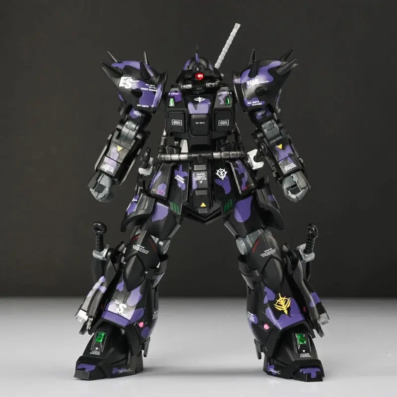 Efreet Dark Night Camouflage Farbe HG 1/144 MS-08TX Mech Montage Modell Kit Action Figur Kinder Spielzeug Dekoration Geschenk Mit Aufklebern