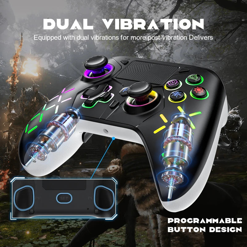 Wireless Controller for PS5 Console Steam/PC Joystick Turbo Dual Vibration Remote Control Rocker Supports BLACK MYTH WUKONG Game