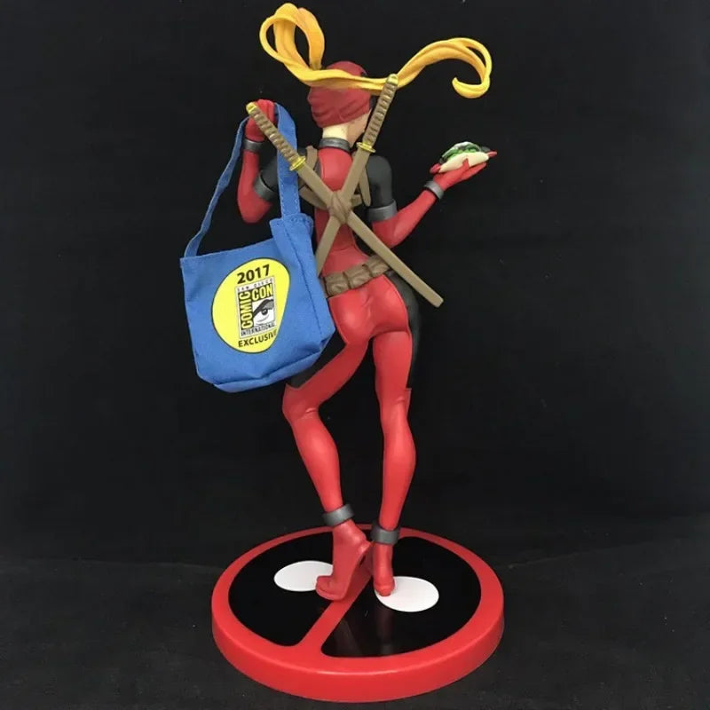 24cm X-MAN Super Hero Deadpool Beautiful Girl Action Figure Anime Hobby Collectible Model Toy Figures Gifts