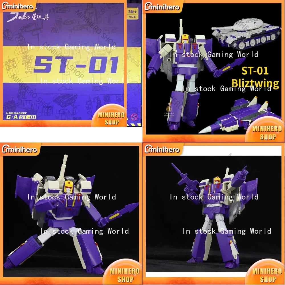 In Stock Transformer Robot Toy ST01 Tank Fighter Action Figure Collectible for Adults Kids Bliztwing Style Mechanical