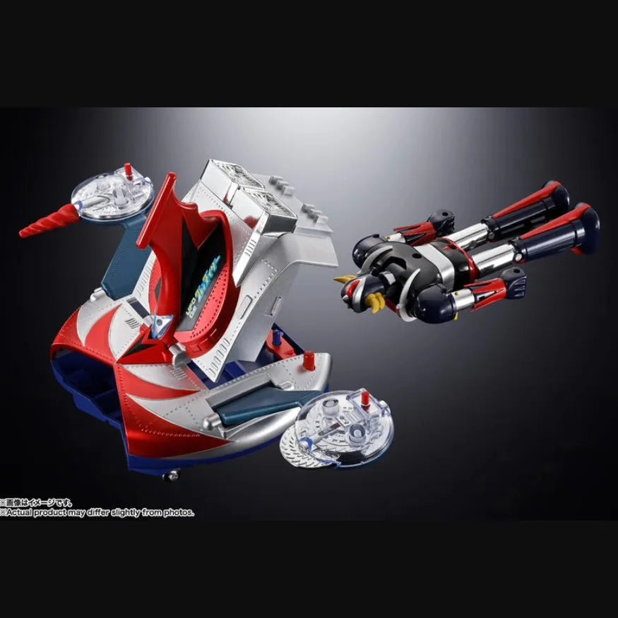 Genuine DELUXE GRENDIZER&SPAZER UFO Form Anime Figure CHOGOKIN 1975 Replica Action Figurine Collectible Model Toys Gift IN STOCK