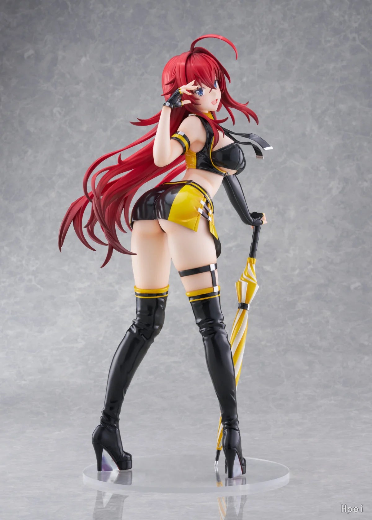 In Stock GOLDEN HEAD High School D×D HERO Rias Gremory Racing Queen Limited Edition 1/3.5 Scale Figure Toy Model Collection