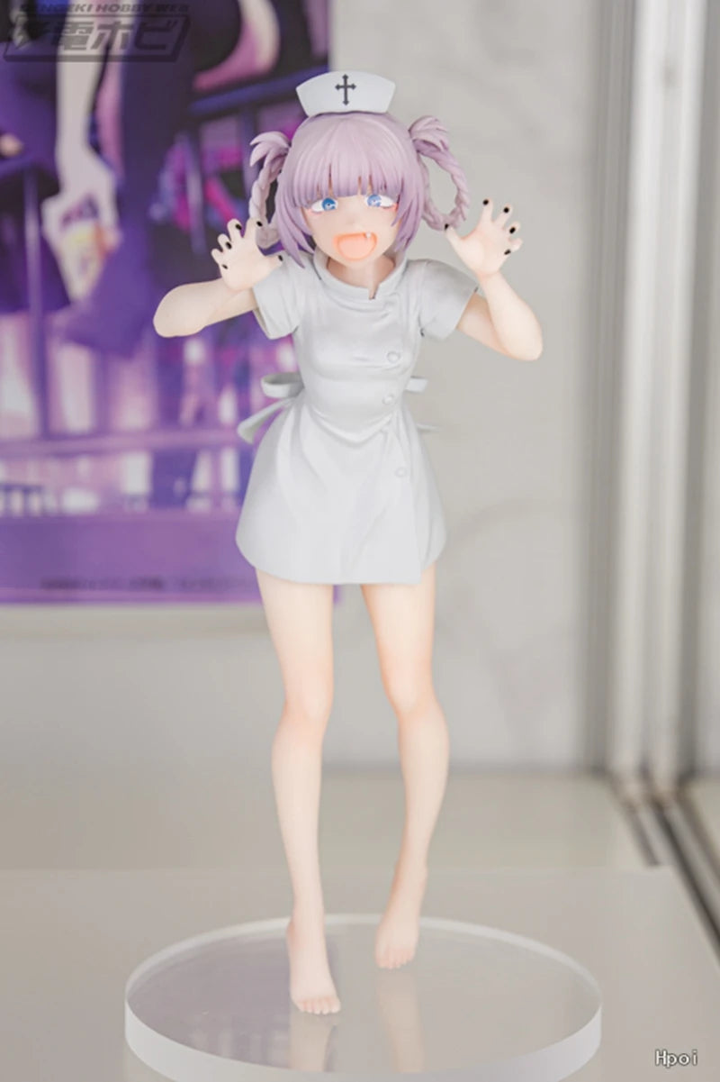 18 см Зовът на нощта Аниме фигурка Нанакуса Назуна Екшън фигурки Каваи Вампир Медицинска сестра Фигурка Колекция Модел Кукла Играчки