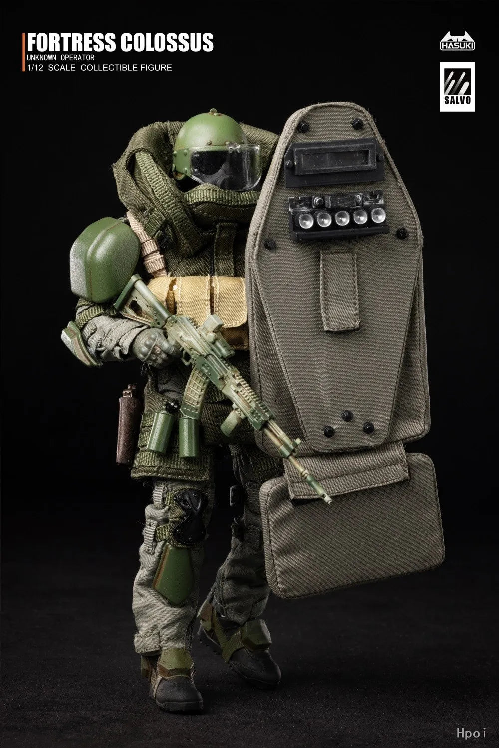 【Original】HASUKI SALVO SA02 Black Ops Second Bullet Shield Soldier 1/12 Scale Action Figures Model Toy