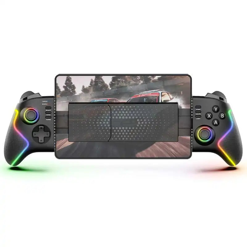 Wireless Stretchable Gamepad PG-9122 with RGB Lighting,Hall Joysticks&Triggers,Six-Axis motion Control For iOS/PS3/PS4/Switch