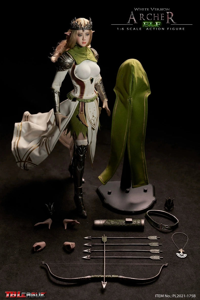 【MT】Original TBLeague PL2021-175A/B Elf Archer Black White 1/6 Action Figure Model Collection